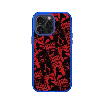 iPhone 15 Pro Max Clear 激光藍 - Assassin's Creed - Assassin's Creed® Shadows - Manga pattern