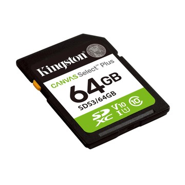 Kingston Canvas Select Plus SD 記憶卡 SDS3 64GB 代理商公司貨