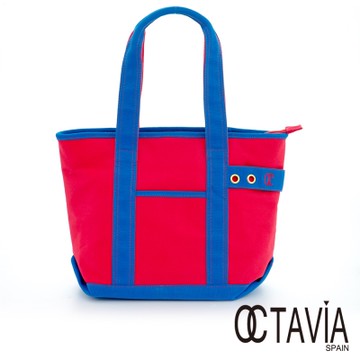 OCTAVIA 8 - EASY系列 雙彩帆布 SUPER TOTE包 - Spider紅