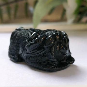 【招財神獸】烏雞翡翠貔貅 | 天然緬甸玉翡翠A貨 | 送禮