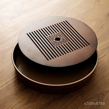 ✨臺灣熱賣✨茶盤 茶託 茶臺 茶具 泡茶瀝水盤 泡茶盤 竹製茶盤簡約家用儲水式中式小型茶臺託盤幹泡盤排水瀝水茶託茶具