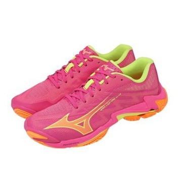 Mizuno 美津濃 排球鞋 Wave Lightning Elite 男鞋 女鞋 粉紅 橘 緩震 V1GA2600-42