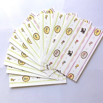 ＜可更換圖案＞「貓與玫瑰」明信片 10 張組