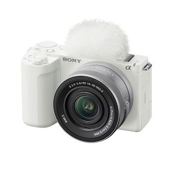 SONY Vlog camera ZV-E10 II + SELP16502 標準單鏡組 白 (公司貨) ZV-E10M2K