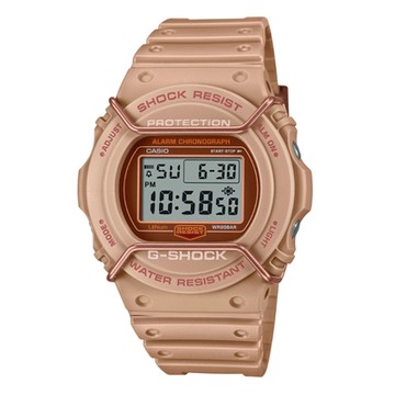 CASIO 卡西歐 G-SHOCK 大地色系啞光金屬電子錶 DW-5700PT-5