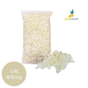 【小嘴水果】冷凍台灣洋蔥丁x2包(1kg/包_專利電磁保鮮技術)