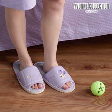YVONNE 以旺傢飾 恐龍開口室內拖鞋-薰衣草紫