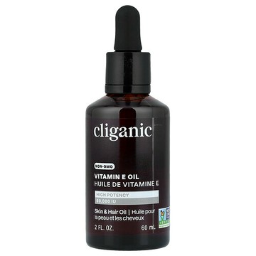 Cliganic, 全維生素 E 油，60000 國際單位，2 液量盎司（60 毫升）