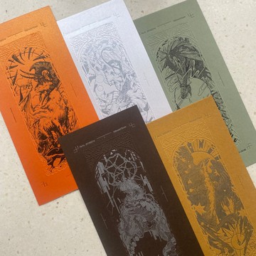 絕版品-五行凸版書籤 - 特別限量版