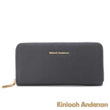 【金安德森】Enid 拉鍊長夾-夜礦灰