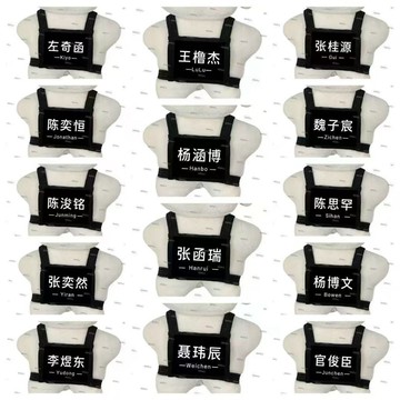 新品 TF家族四代 10cm棉花娃娃娃衣 肆意少年 姓名牌娃衣  海星體 愛豆 縯唱會 同款周邊 玩偶換裝 左奇函王櫓傑