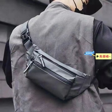 韓版防水個性胸包 戶外運動單肩斜挎包 男士騎行潮流休閒款