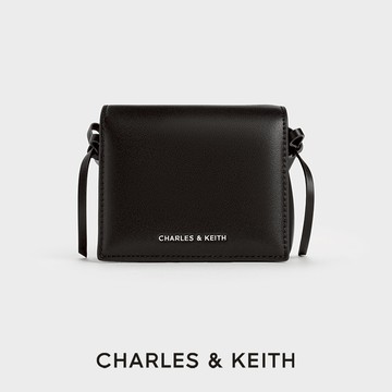 【CHARLES & KEITH】Hazel 蝴蝶結鍊條短夾｜春季新品｜粉嫩開運色｜情人節快樂｜生日禮物｜快速出貨｜小CK