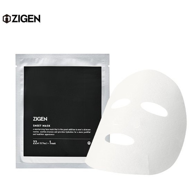 Zigen フェイスマスク1枚 メンズ パック シートマスク マスク 発酵コスメ 美肌菌 アフターサンケア アンチエイジング エイジングケア ジゲン 通販 Lineポイント最大get Lineショッピング