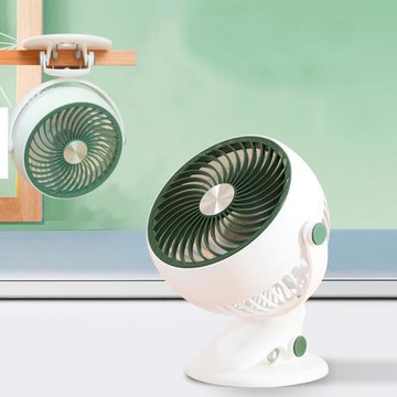 小型風扇學生宿舍usb夾扇辦公室桌面臺扇超大風力靜音便攜可充電