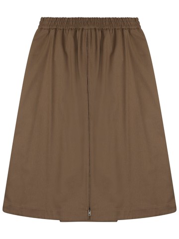 golden goose midi skirt with front zipper