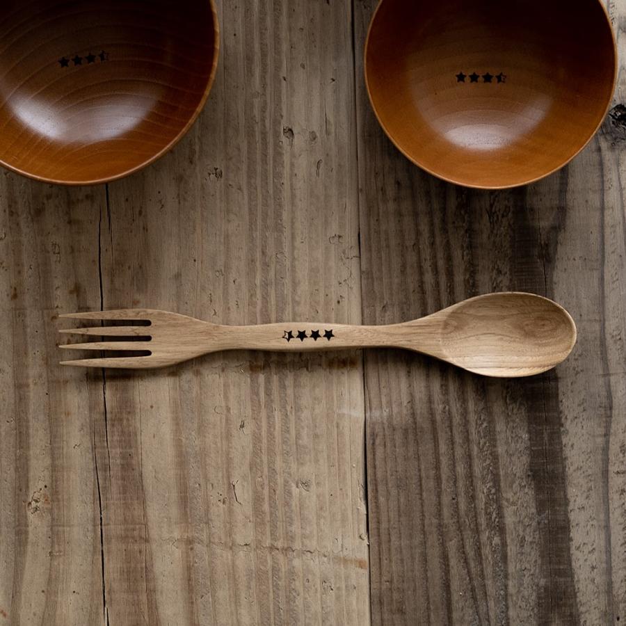 ウッデンキャンプスポーク WOODEN CAMP SPORK 4Pセット NUT