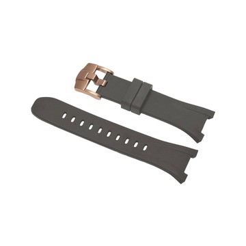 【Golden Concept】Apple Watch 44mm 45mm RB-GY 玫瑰金錶扣 灰橡膠錶帶