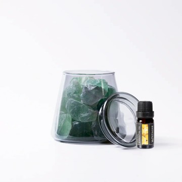 【Montagne】綠螢石｜富士山晶礦杯鍍色款（贈杯蓋）｜甜橙10ml _廠商直送