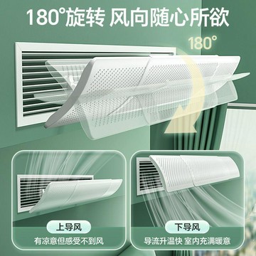 🌸好貨優選🌸中央空調擋風板遮風板風管機冷氣出風口辦公室吸頂加長防直吹導風