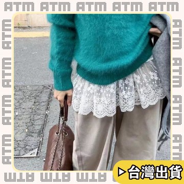 🔥臺灣出貨🔥可開發票✅輕飾時光秋冬蕾絲小屁簾疊穿神器慵懶風穿搭ins博主下襬裝飾蕾絲小短裙