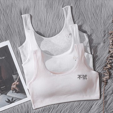 艾米戀國中生內衣發育期小背心防凸點高中學生女孩大童文胸帶胸墊少女款