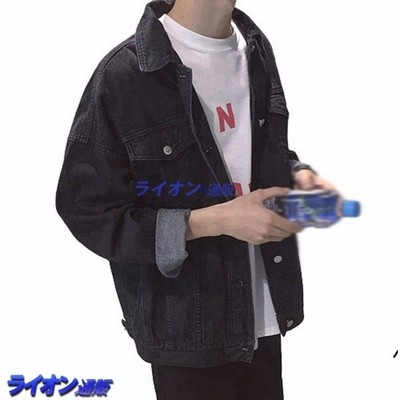 デニムジャケット メンズ 春 秋 ラペル ジャンパー カーゴジャケット カジュアル アウター ブルゾン デイリー キャンプ ストリート 通販 Lineポイント最大get Lineショッピング