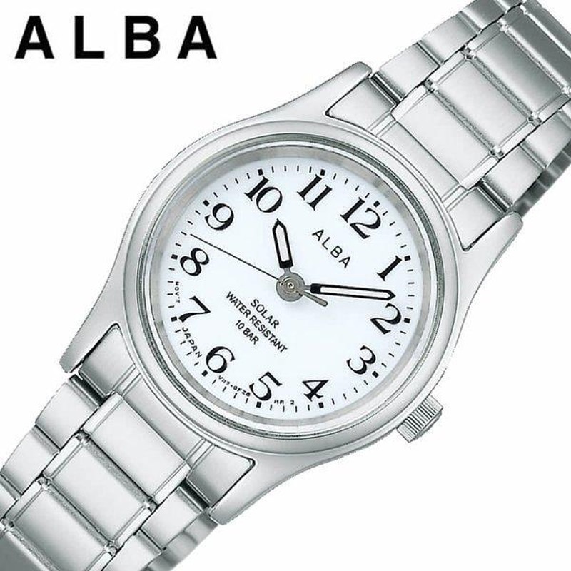 セイコー アルバ ソーラー 時計 電池交換不要 SEIKO ALBA 腕時計