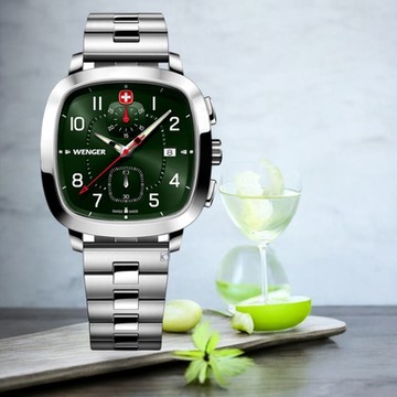 WENGER 瑞士威格 Vintage Sport 復古TV電視機時尚計時腕錶-01.1933.112