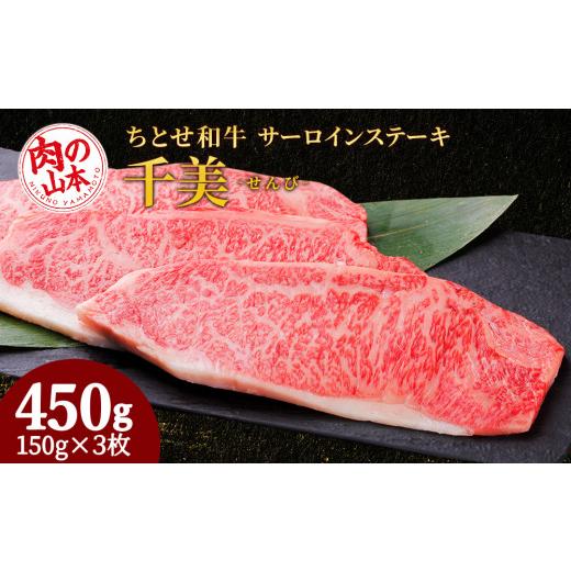 ふるさと納税 北海道 千歳市 ちとせ和牛「千美」サーロインステーキ　150ｇ×3枚＜肉の山本＞