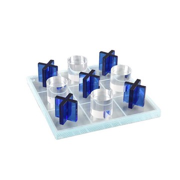 現代樣板間家居裝飾品水晶XO棋盤擺件書房辦公室別墅兒童房軟裝飾