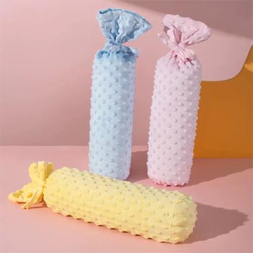 糖果枕嬰兒睡覺抱枕防驚跳安撫枕新生兒多功能排氣枕豆豆絨側睡枕