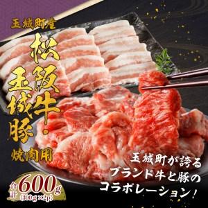 ふるさと納税 玉城町産 松阪牛・玉城豚 焼肉用 600g 三重県玉城町