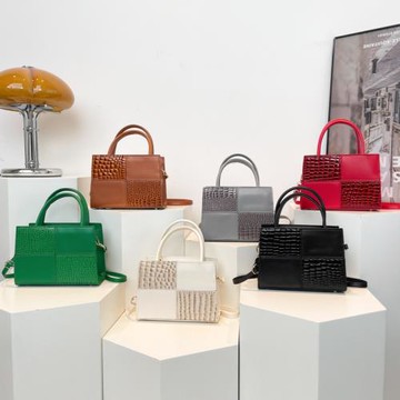 化妝包跨境大容量包包女2024新款時尚女包女士手提包單肩紋斜挎包