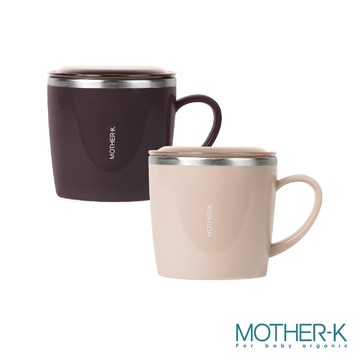 韓國MOTHER-K 輕奢不鏽鋼含蓋兒童訓練杯250ml 2Y+