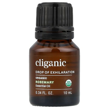 Cliganic, Drop of Exhilaration™，有機迷迭香精油，0.34 液量盎司（10 毫升）