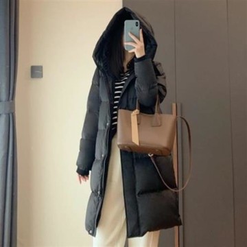 【米蘭精品】現貨+預購 頂級真羽絨外套90%鵝絨羽絨衣秋冬外套保暖上衣大碼休閒女裝-舒適女外套2色74mr54