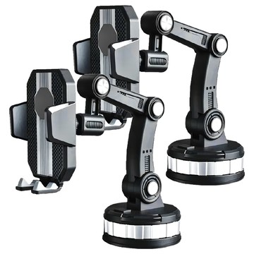 小麥購物 吸盤車用手機架 升級吸盤款 247g  Y135  2個  黑色