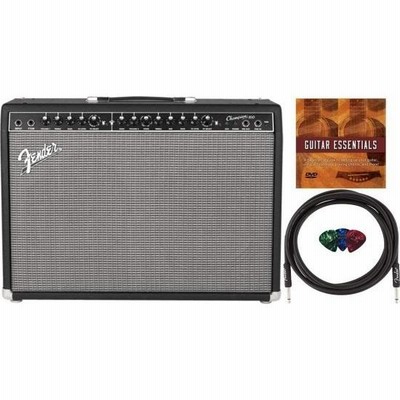 Fender Chアンプion 100 2x12-Inch コンボ アンプ バンドル with Instrument ケーブル, Fender Picks, and Austin Bazaar Instructional DVD