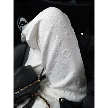 白色褲子闊腿褲女垂感高級感秋冬加絨休閑高腰直筒高個子加長長褲