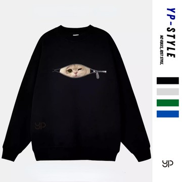 【超絕質感！台灣出貨】長袖大學T 男裝 復古校園款 純棉重磅 校園元素印花 落肩寬鬆 青春減齡 學生黨首選