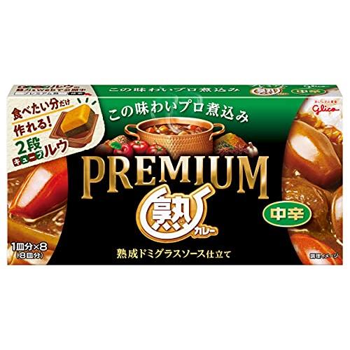 江崎グリコ プレミアム熟カレー 中辛 160g×6個