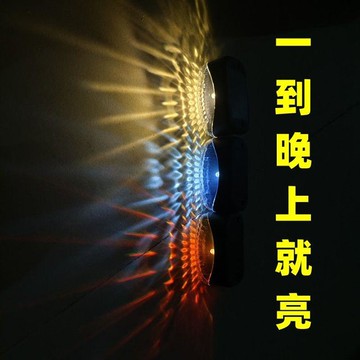 新款【upton】太陽能電動車摩托車腳踏水滴彩燈免接線防追尾燈警示燈改裝裝飾燈