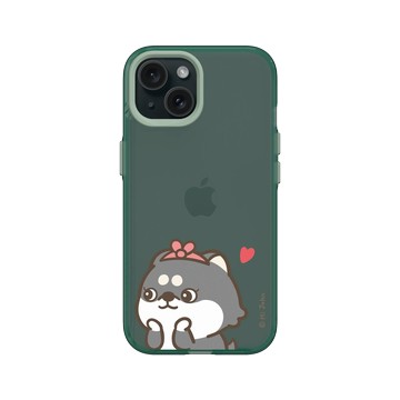 iPhone 15 Clear 憂墨綠 - 嗨小強 Hi John - 情侶款-圓圓