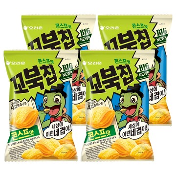 ORION 好麗友 烏龜玉米脆片 玉米濃湯口味  80g  4包