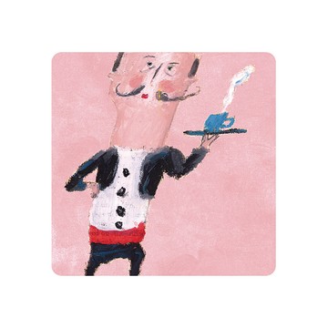 【怪獸】軟式珪藻土吸水杯墊 A Cup of Life---Ducky Shen (10x10cm) -Barista