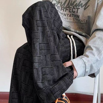 夏季上新冰感美式休閒褲男短褲寬鬆直筒薄款新款潮流潮牌長褲運動休閒運動褲 大碼男裝 薄款 寬鬆束腳
