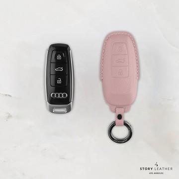 STORY LEATHER 【AUDI-R3】【車鑰匙皮套 巴掌紋芋泥紫】 Style AUDI-R3