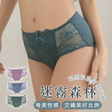 Daima黛瑪 中低腰 三色可選 性感內褲 M-XL 透膚 唯美包臀小褲 彈力 曲線-3065