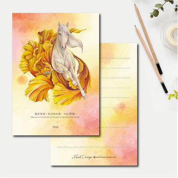 做大事 手繪萬用明信片 含信封